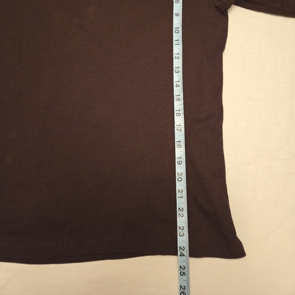 Brown 3/4 Sleeve Top - Picture 6 of 7